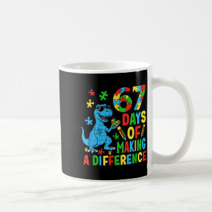 Days Of Making A Difference Dinosaur Autism Teache Coffee Mug