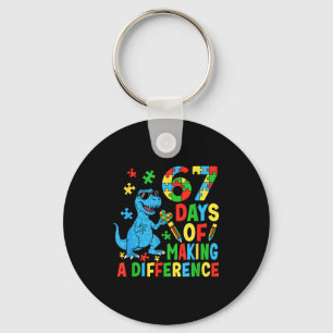 Days Of Making A Difference Dinosaur Autism Teache Key Ring