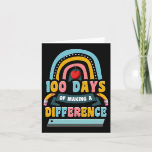 Days Of Making A Difference Rainbow Kids Teacher S Card
