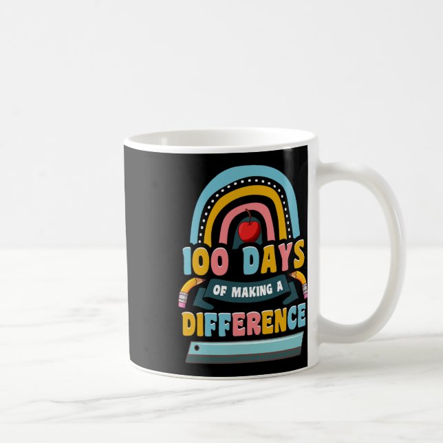 Days Of Making A Difference Rainbow Kids Teacher S Coffee Mug (Right)