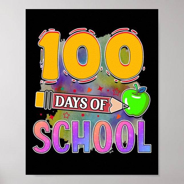 Days Of School 100 Days Of School  Poster (Front)