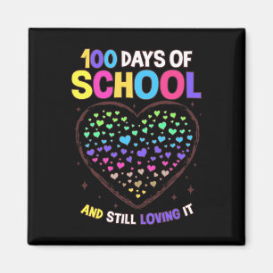 Days Of School 100th Day Of School Teacher Student Magnet