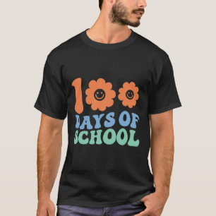 Days Of School 70s Retro Groovy Teacher Student T-Shirt
