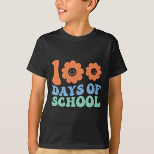 Days Of School 70s Retro Groovy Teacher Student T-Shirt