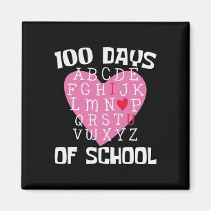 Days Of School Alphabet 100th Day Teacher Student  Magnet
