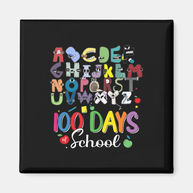 Days Of School Alphabet Lore Abc's School Costume  Magnet (Front)