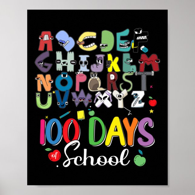 Days Of School Alphabet Lore Abc's School Costume  Poster (Front)