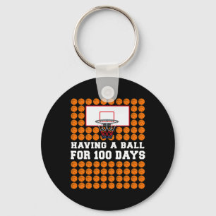 Days Of School Basketball 100th Day Balls Gift For Key Ring