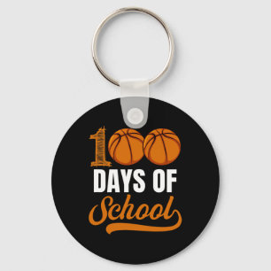 Days Of School Basketball Player Boy Girl  Key Ring