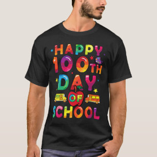 Days Of School Boys Girls Happy 100 Days Of School T-Shirt