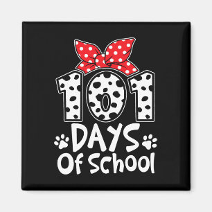 Days Of School Cute Dog Happy 100th Day Students K Magnet