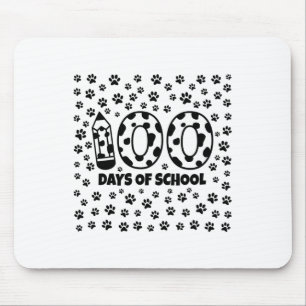 Days Of School Dalmatian 100th Day Of School Dog P Mouse Pad