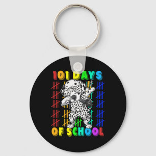 Days Of School Dalmatian Dog 100 Days Smarter Teac Key Ring