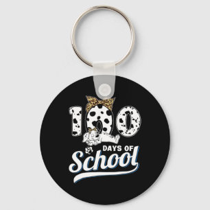 Days Of School Dalmatian Dog Boys Girls 100 Days S Key Ring