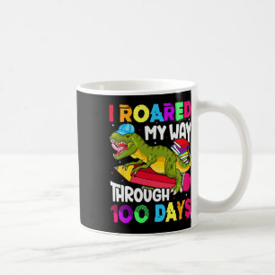Days Of School Dinosaur-roared Teacher Student  Coffee Mug