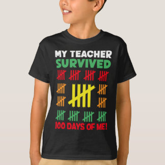 Days Of School Kids 100h Day Of School Cosume  T-Shirt