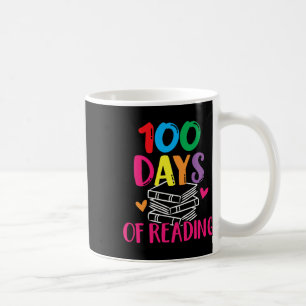 Days Of School Reading English Teacher Books Stack Coffee Mug