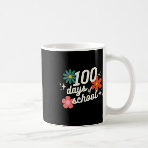 Days Of School Retro Teacher Student Kindergarten  Coffee Mug