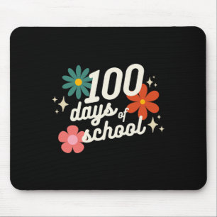 Days Of School Retro Teacher Student Kindergarten  Mouse Pad