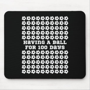 Days Of School Soccer Sports 100th Day Of School K Mouse Pad
