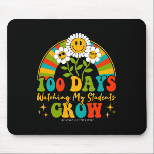 Days Of School Teacher 100 Days Watching My Studen Mouse Pad