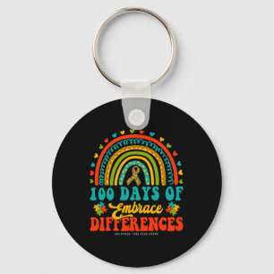 Days Of School Teacher Autism Iep Embrace Differen Key Ring