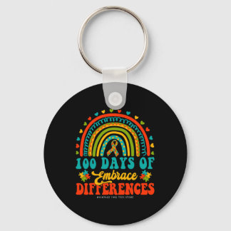 Days Of School Teacher Autism Iep Embrace Differen Key Ring