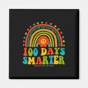 Days Of School Teacher Boy Girl 100 Days Smarter R Magnet