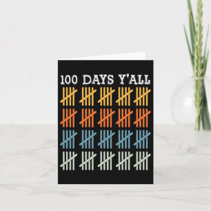 Days Of School Tee Kids 100th Day Of School Card
