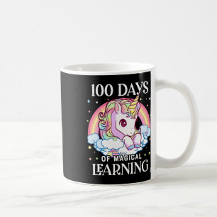 Days Of School Unicorn Girls Teacher 100th Day Of Coffee Mug