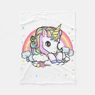 Days Of School Unicorn Girls Teacher 100th Day Of Fleece Blanket