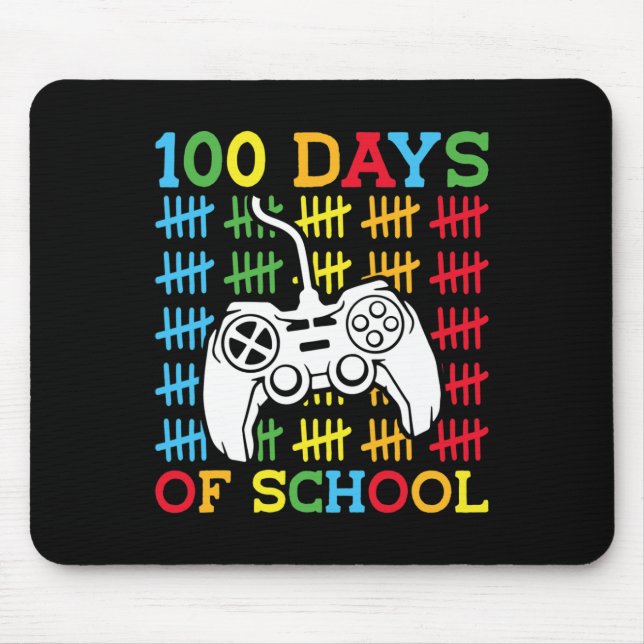 Days Of School Video Games Controller Gaming Kids  Mouse Pad (Front)
