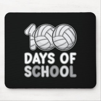 Days Of School Volleyball 100th Day Of School Love Mouse Pad