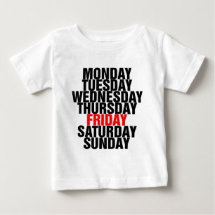 Days of the Week Baby T-Shirt