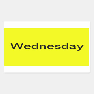Days of the Week Colour Coded Calendar Visual Tool Rectangular Sticker