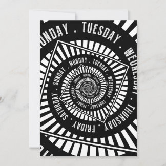 Days of the Week Holiday Card