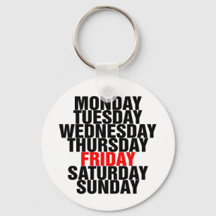 Days of the Week Key Ring