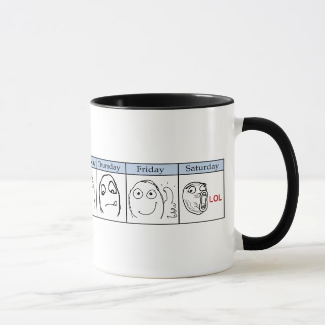 Days of the Week Memes Mug (Right)