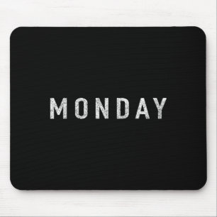 Days Of The Week Series Monday Distressed  Mouse Pad