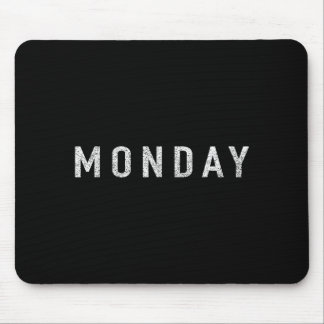 Days Of The Week Series Monday Distressed Mouse Pad