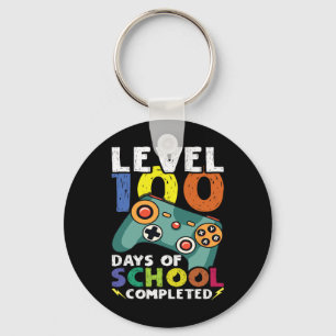 Days School Video Gamer 100th Day Teacher Student  Key Ring