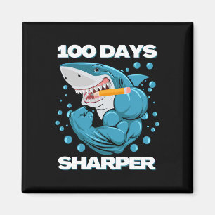 Days Sharper Shark Fun 100 Days Of School Magnet