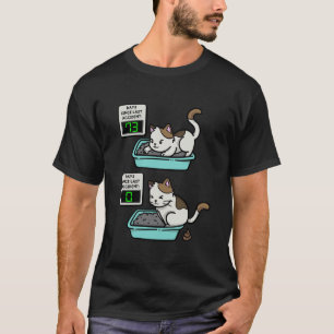 Days Since Last Accident Kitten Litter Meme Cute C T-Shirt