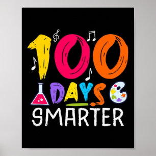 Days Smarter - 100 Days Of School Themed Poster