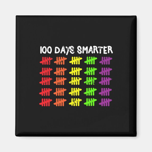 Days Smarter Counting Hash Marks Days Of School  Magnet (Front)