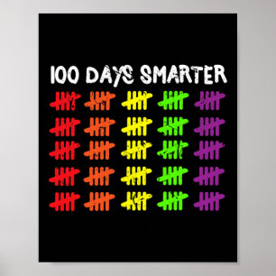 Days Smarter Counting Hash Marks Days Of School Poster