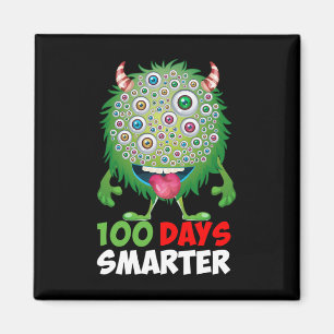 Days Smarter Happy 100th Day Of School Fun Monster Magnet