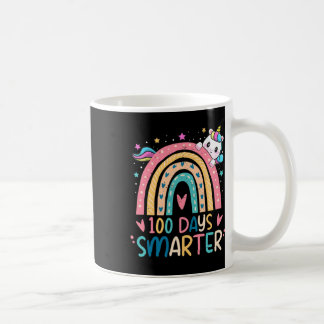 Days Smarter Kids Girls Unicorn 100th Day Of Schoo Coffee Mug