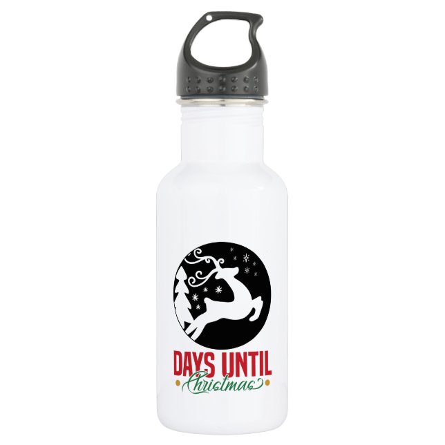 Days Until Christmas-14531 532 Ml Water Bottle (Front)