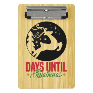 Days Until Christmas Mini Clipboard